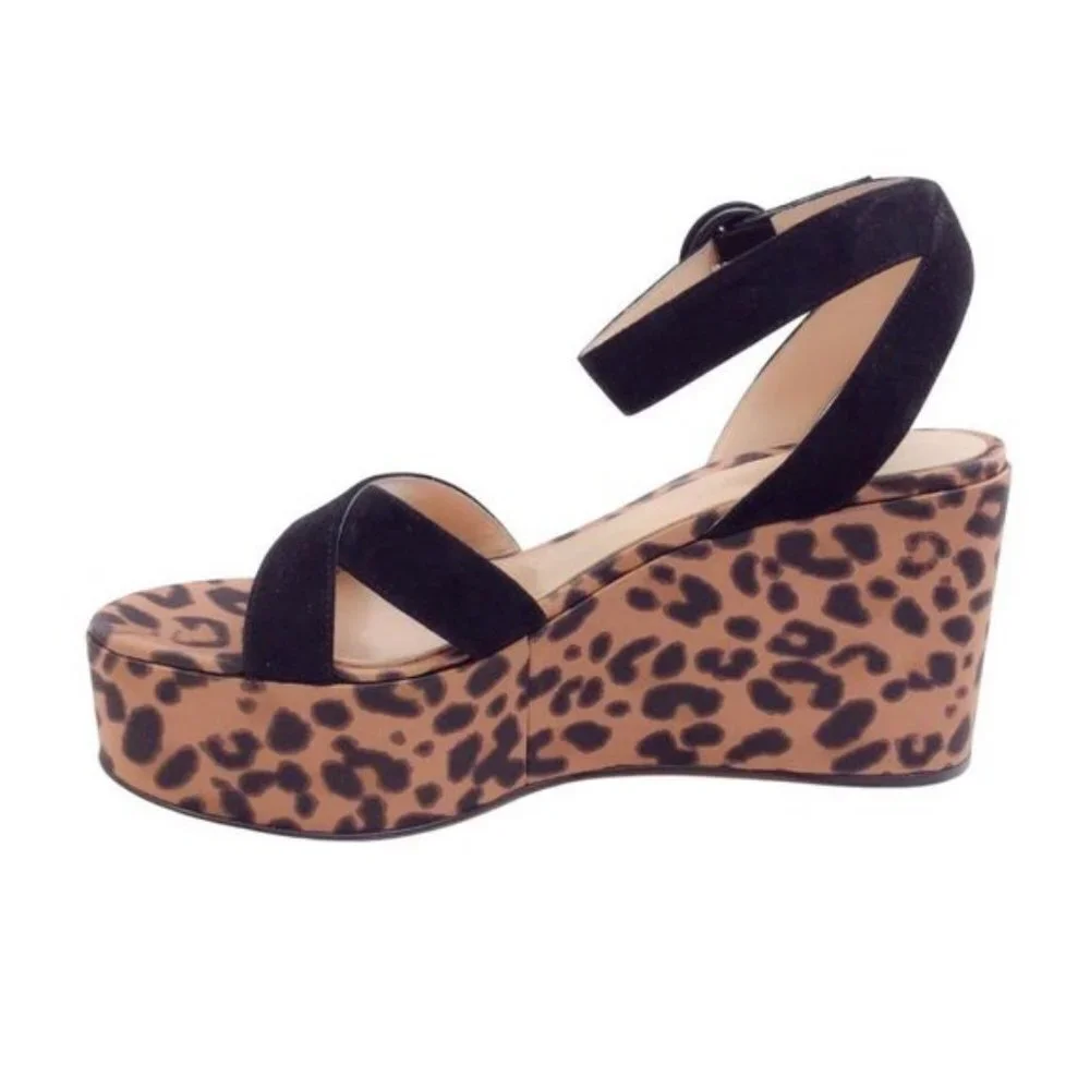 Gianvito Rossi Leather Sandals with Platform Heel
